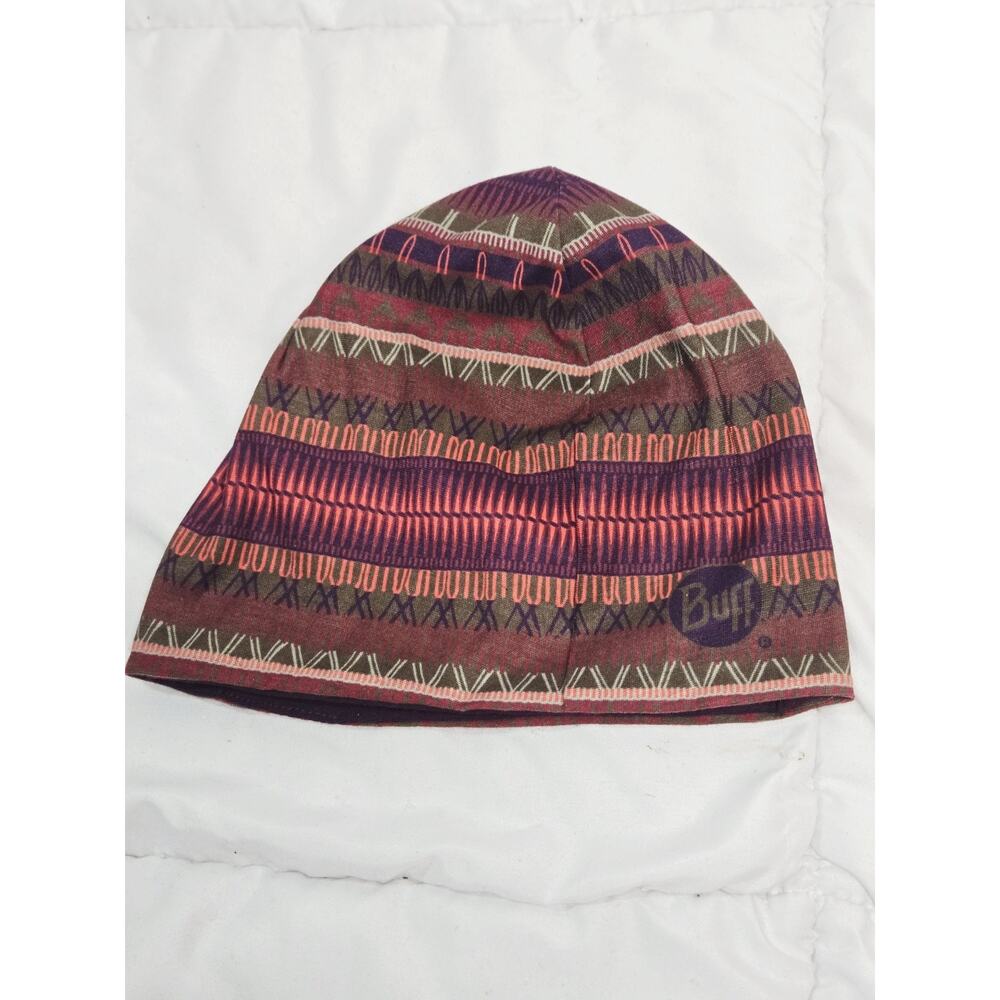 Buff Unisex Merino Wool Migweight Warm Winter Beanie Hat Reversible Purple Hikin